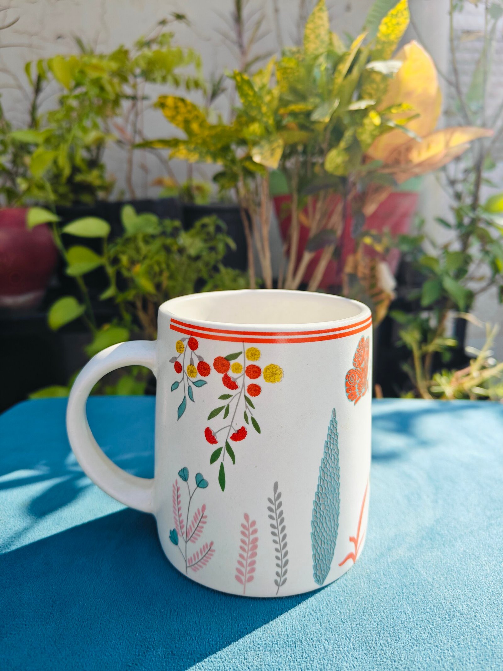 Jungle Print Ceramic Coffee Mug ( 300ml )