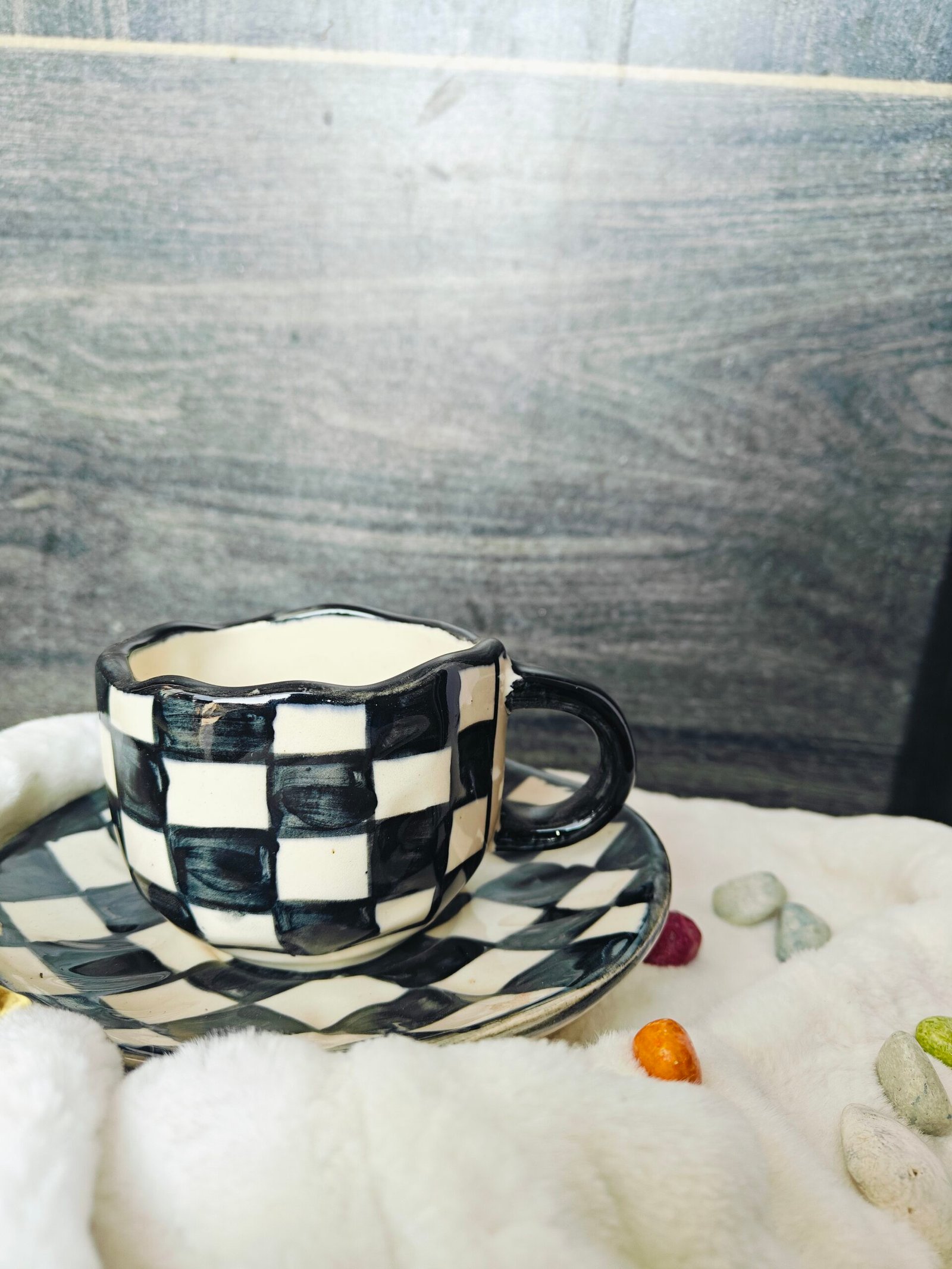 Chess design coffee mug
