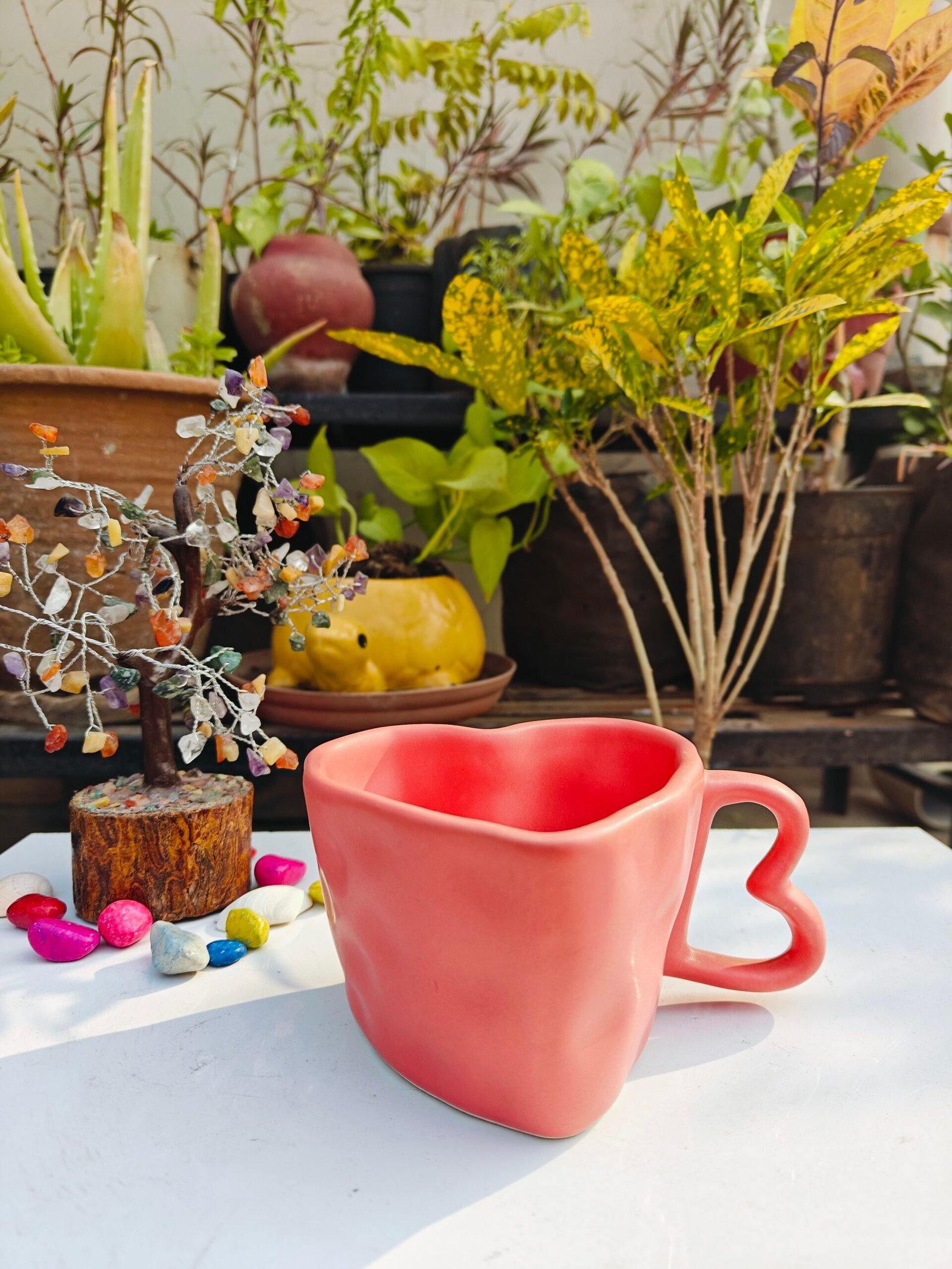 Heart Shape Coffee Mug in Pink