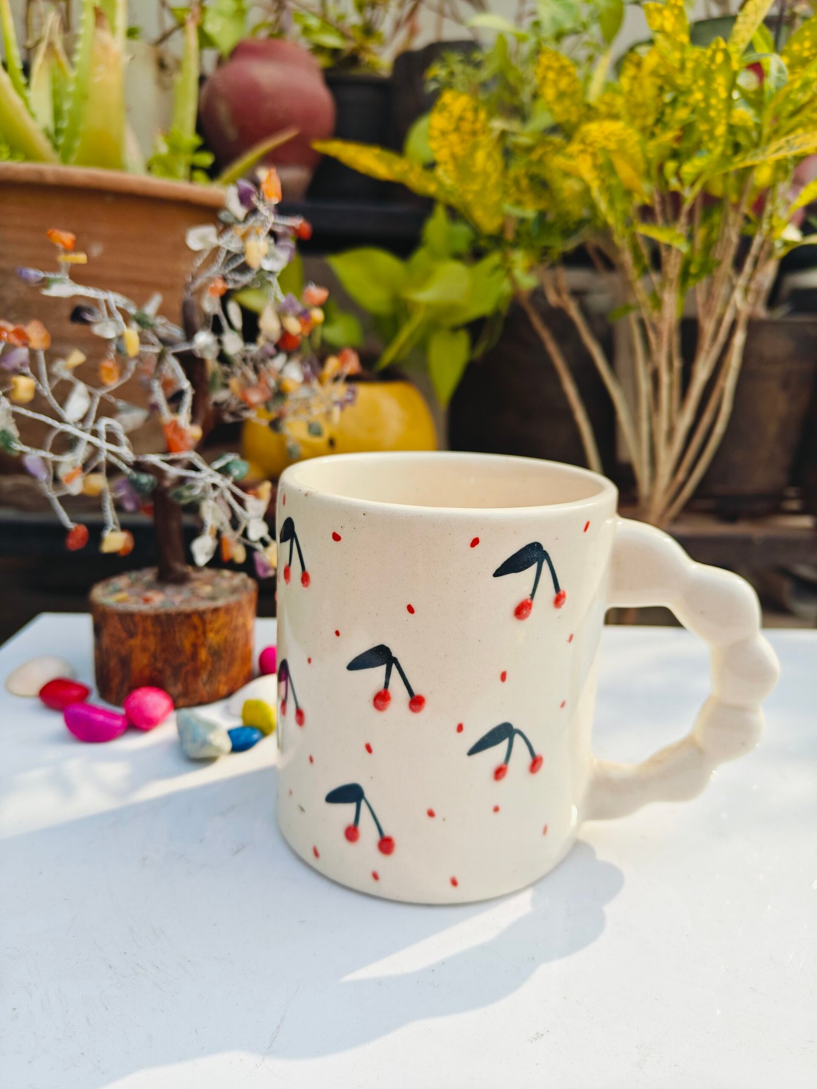 3D Print Cherry Ceramic Mug - 330ml Capacity