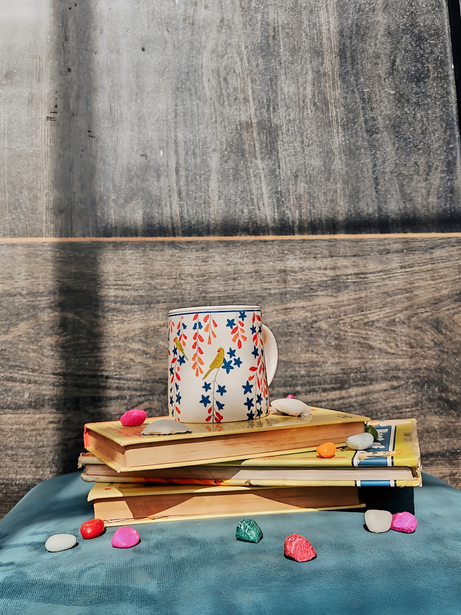 Floral Print Ceramic Coffee Mug ( 300ml )